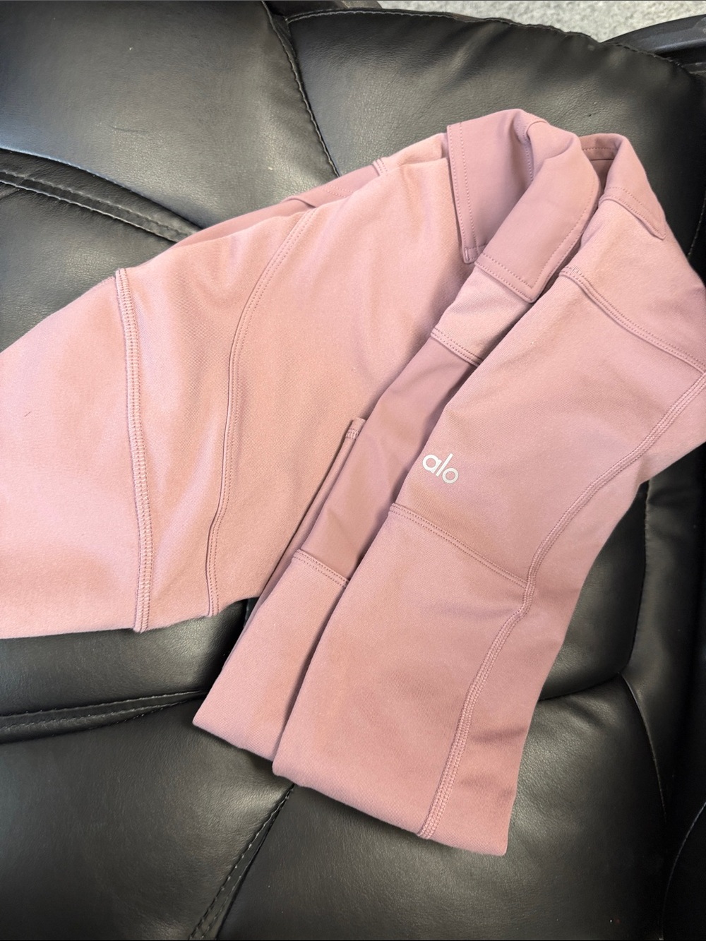 ALO Yoga Mauve Pink High-Rise Leggings